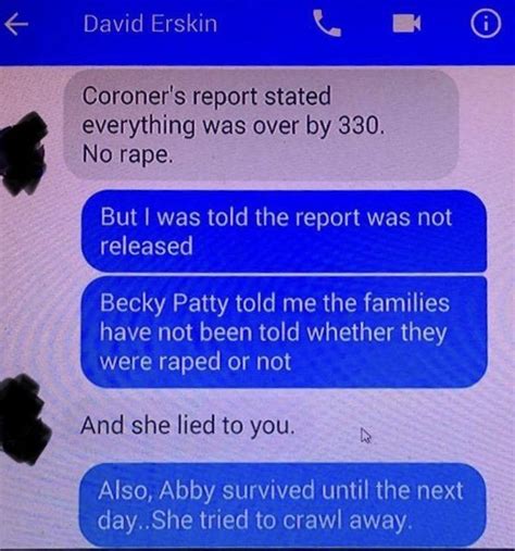 david erskine leaked texts